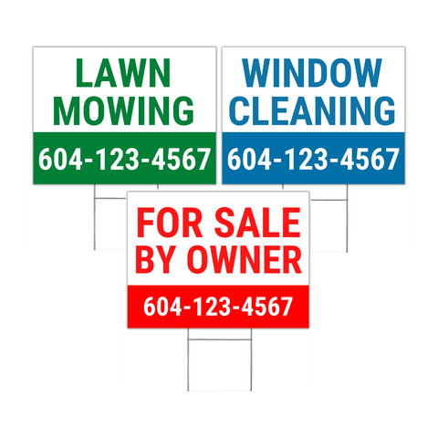 Coroplast Signs - BC Retail Supplies