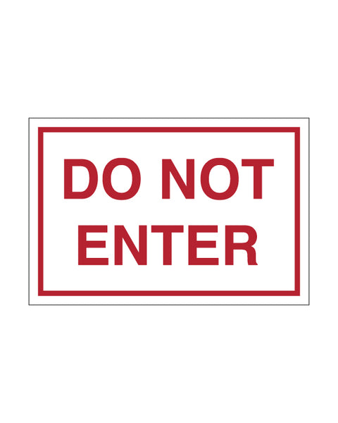Do Not Enter Construction Site Sign Coroplast