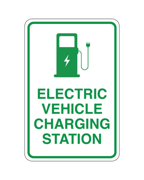 Electric Vehicle Charging Station Sign