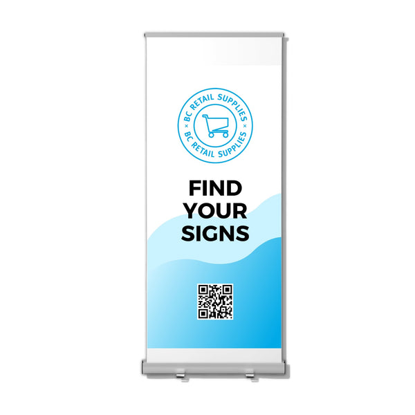 Retractable Banner Vancouver 33"x77" - BC Retail Supplies