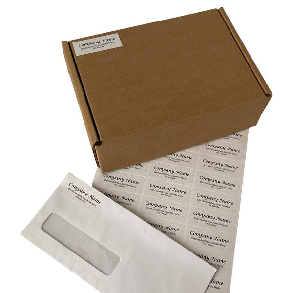 Shipping Address Label Stickers - 1 in x 2.625 in - BC Retail Supplies