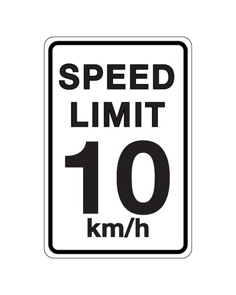 Speed Limit Sign 3mm 12″x18″ Aluminium Composite - BC Retail Supplies