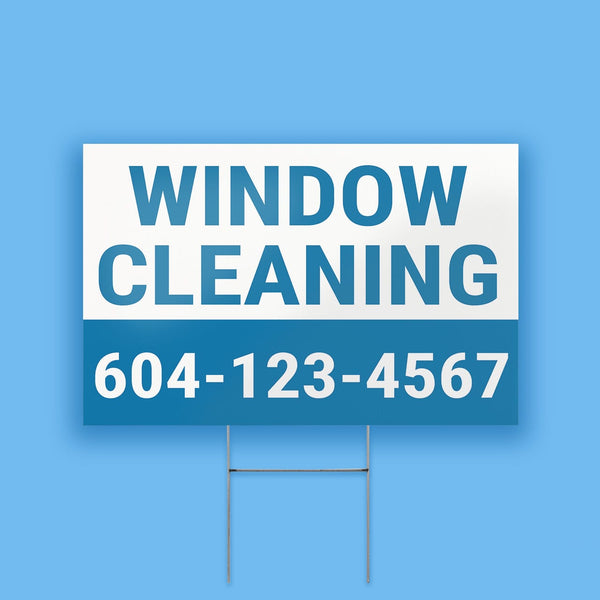 Window Cleaning Lawn Sign - BC Retail Supplies