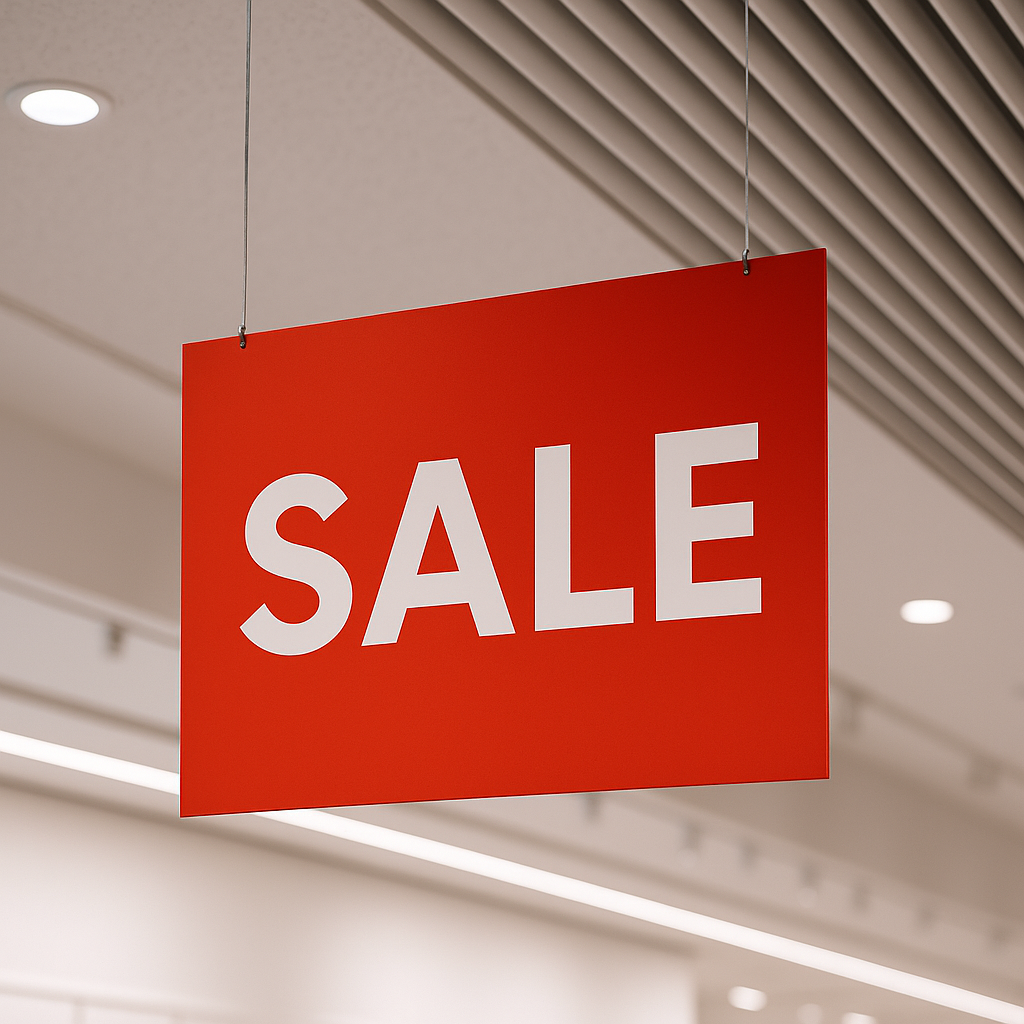 The Benefits of a Two-Sided Hanging Sign – BC Retail Supplies