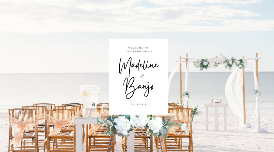 The Benefit of Printed Signage and How to Include Them in Your Wedding - BC Retail Supplies