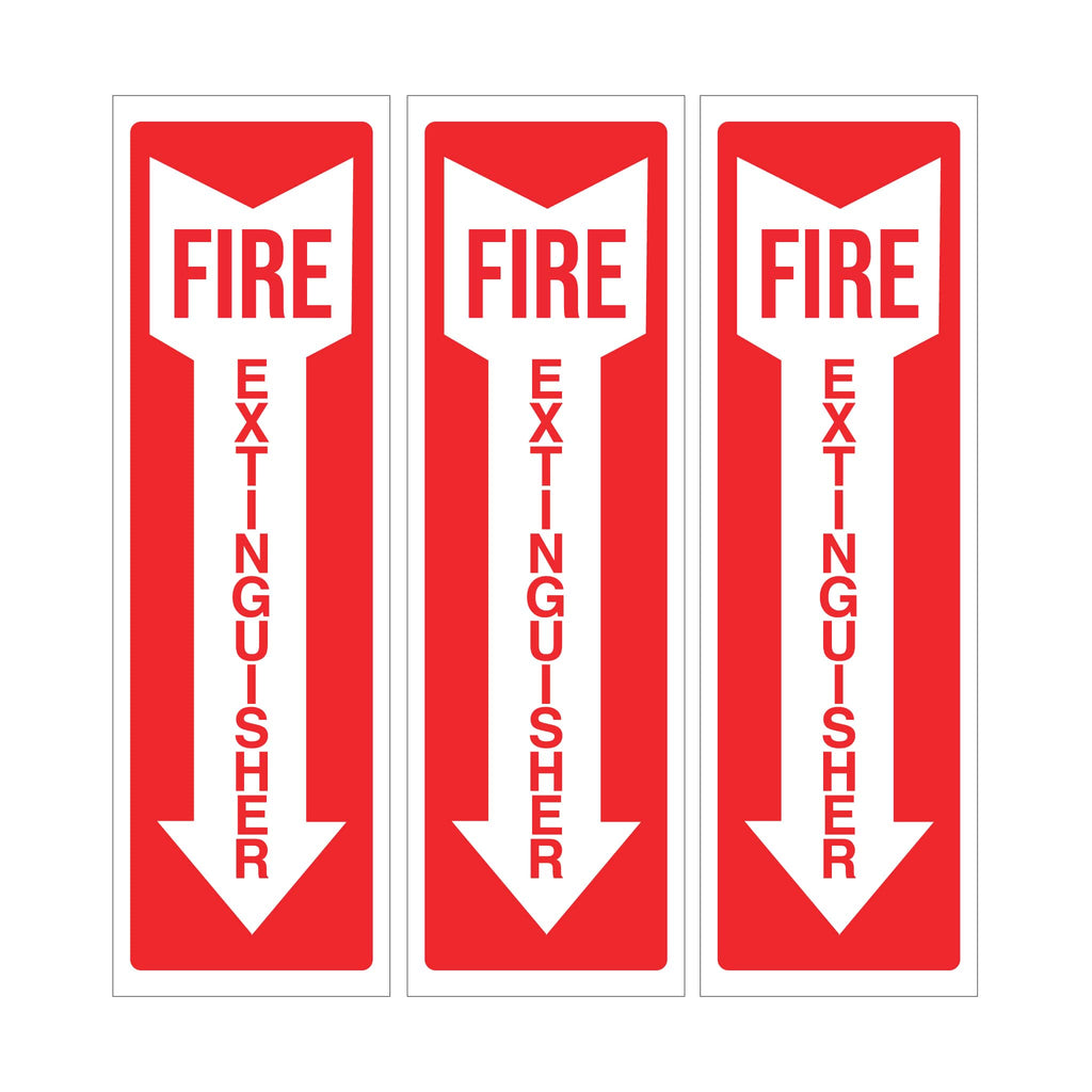 Fire Extinguisher Decal Set of 3