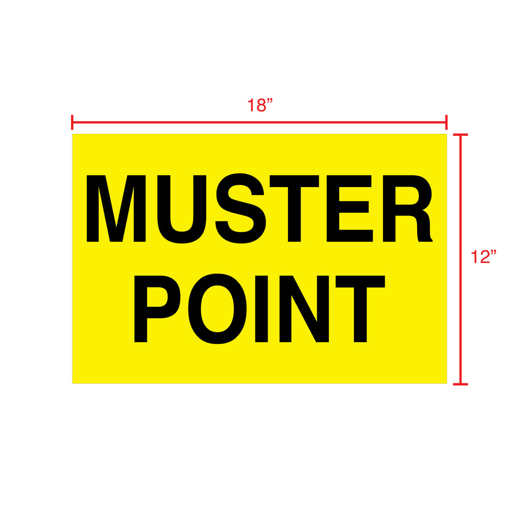 Muster Point Sign 18