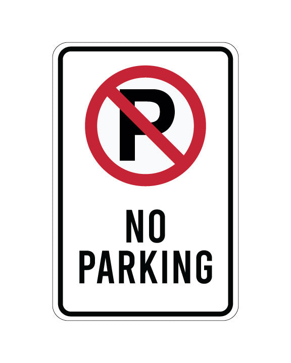 No Parking Sign 3mm 12