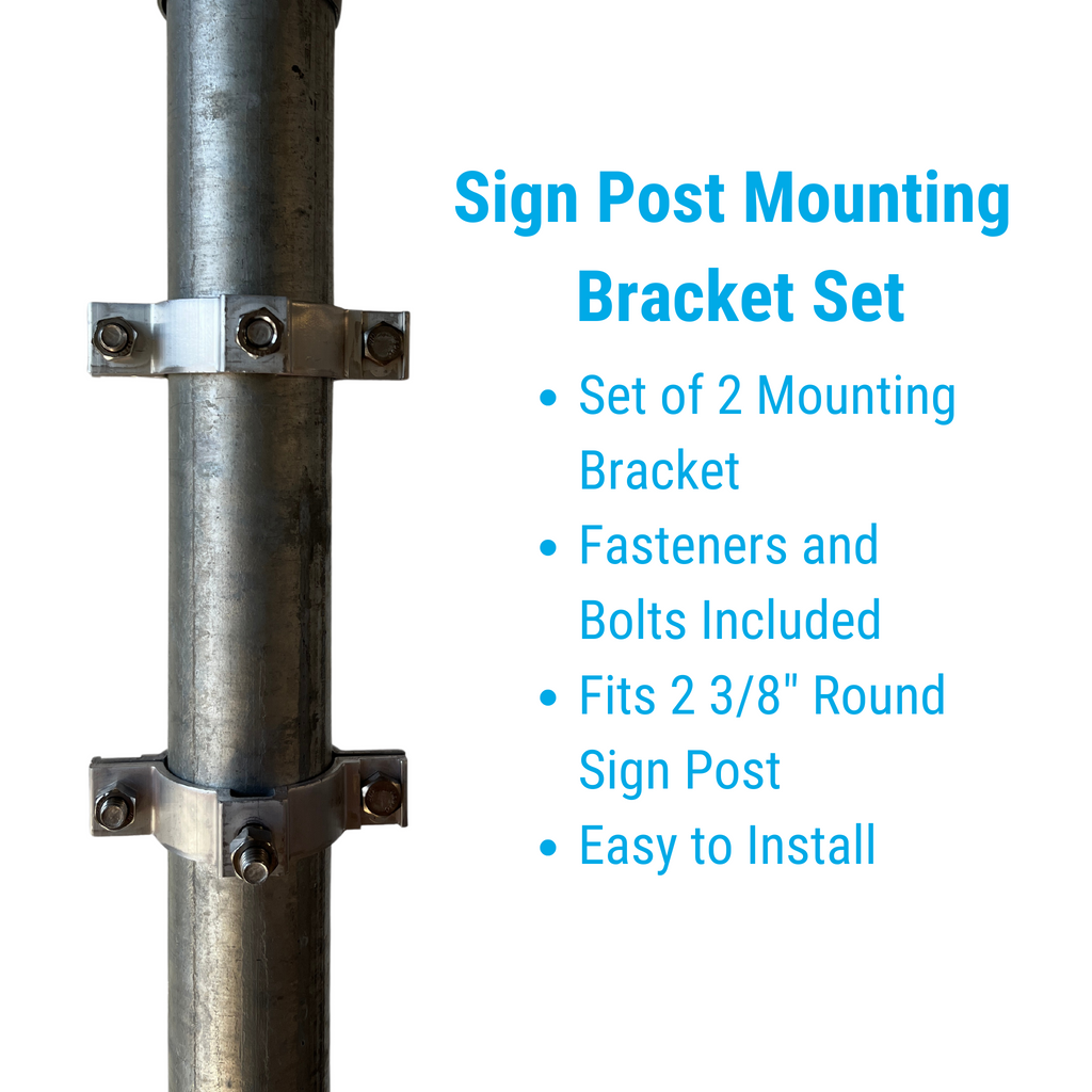 Sign Posts And Brackets 1 3/4" Square Post Extruded Blade Street Name