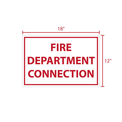 Fire Department Connection Sign 18