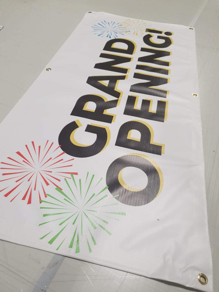 Hanging Banner Sign Langley Grand Opening