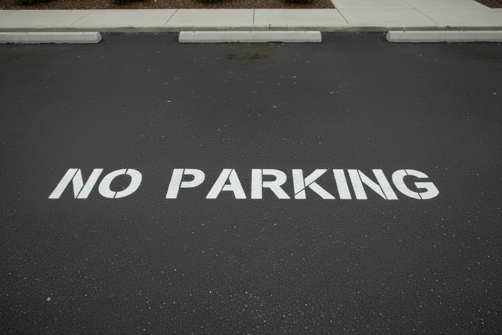 No Parking next to curb