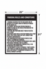 parking rules and condition sign 25"x31"
