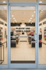 please use other door matte black decal installed onto a business door