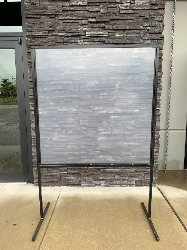6' Standing Plexiglass Barrier with Acrylic Shield - BC Retail Supplies