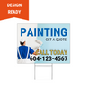 Painting service lawn sign 4mm coroplast double sided print - Surrey, Langley, Vancouver BC