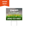 Sprint clean up lawn sign 4mm coroplast double sided print - Made in Surrey BC