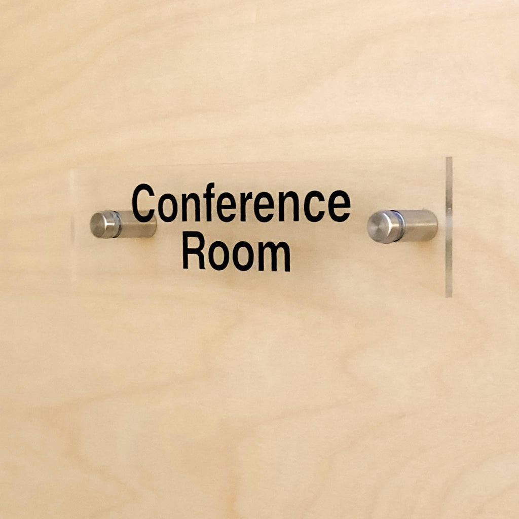 Conference Room Sign - Acrylic with Standoffs - BC Retail Supplies