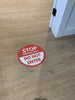 Physical distancing decals  DO NOT ENTER 12" Round Surrey Sign