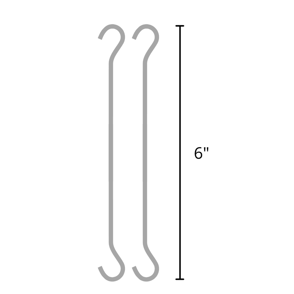 Double Ended Hanging Hooks - Set of 2