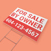 For Sale By Owner Lawn Sign 4mm Coroplast Print - BC Retail Supplies