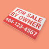 For Sale By Owner Lawn Sign 4mm Coroplast Print - BC Retail Supplies