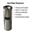 Gym Wipe Dispenser Floor Standing for Fitness Facilities