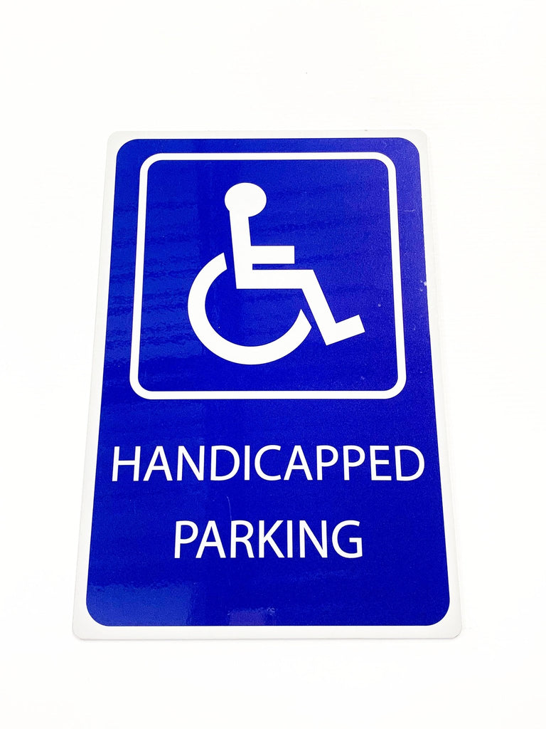 Handicap Parking Sign 3mm 12″x18″ Aluminium Composite - BC Retail Supplies