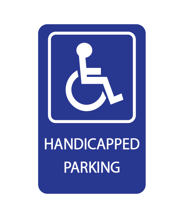 Handicap Parking Sign 12″x18″ 3mm Aluminum Composite BC Retail Supplies