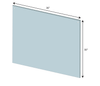 Hanging Sneeze Guard 36"x30" Clear Acrylic Plexiglass - BC Retail Supplies