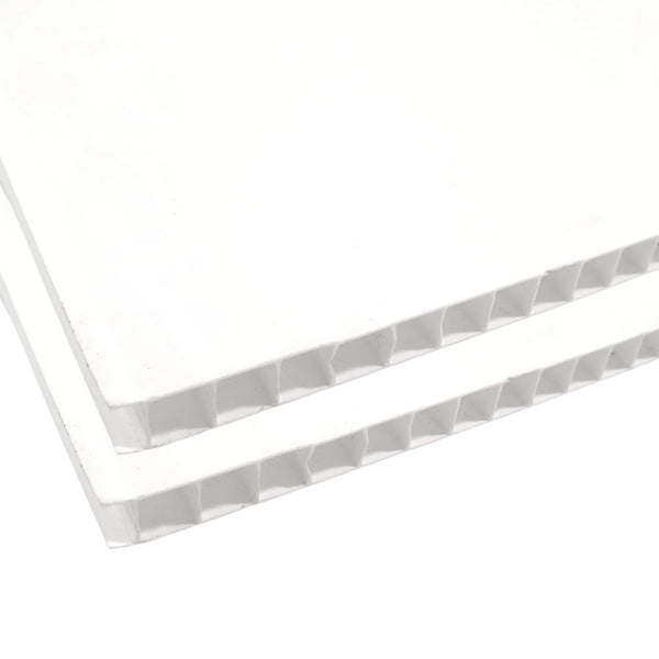Coroplast Sheets 48 x 96 in x 10mm (0.394-Inch)(Full Sheet) - White