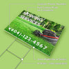 Lawn Care Mowing Service Sign with Phone Number Coroplast Print