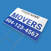 Movers Service Yard Sign 4mm Coroplast Print - BC Retail Supplies