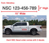 NSC National Safety Code Decal 2"H - Surrey, Langley, Delta