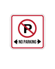 No Parking 3mm 12″x12″ Aluminium Composite - BC Retail Supplies