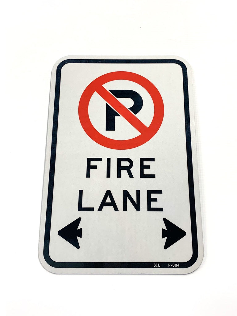 No Parking Fire Lane Sign 3mm 12″x18″ Aluminium Composite - BC Retail Supplies