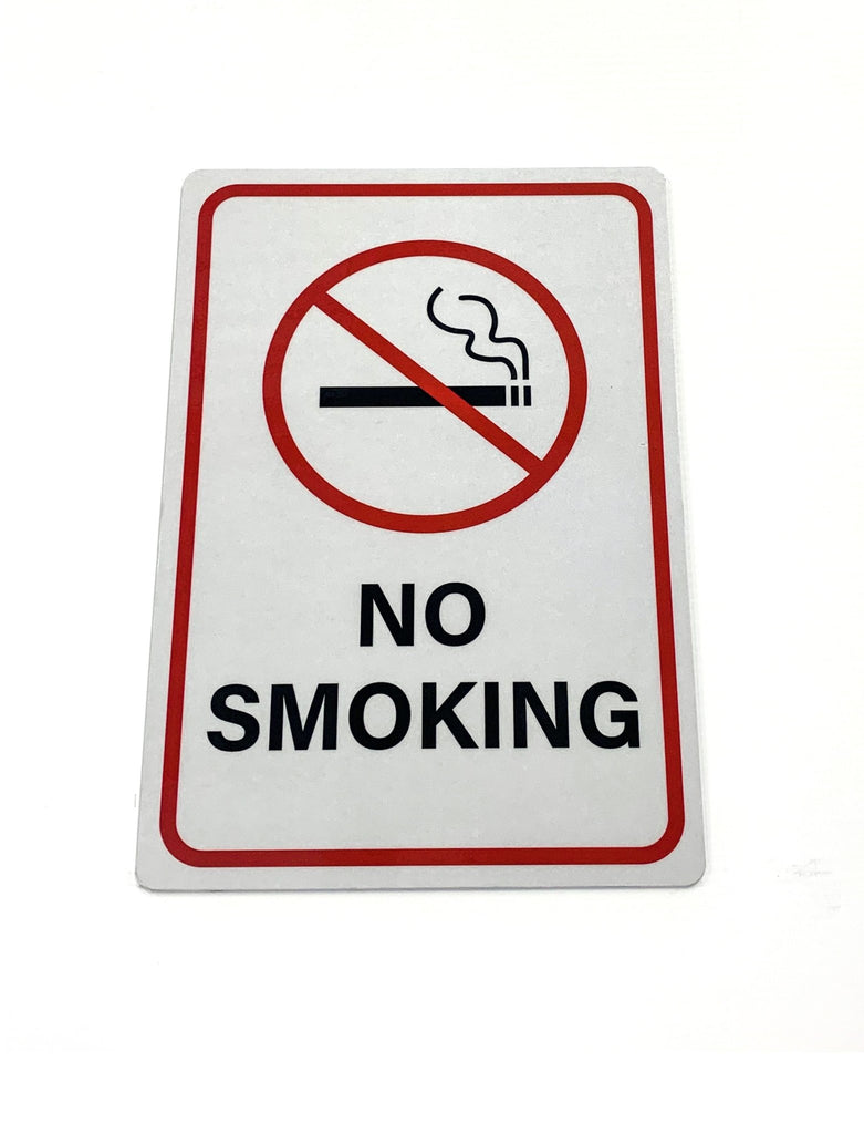 No Smoking Sign 3mm 10″x14″ Aluminium Composite - BC Retail Supplies