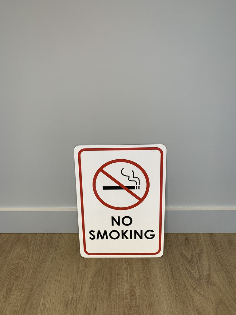 No Smoking Sign 3mm 10″x14″ Aluminum Composite - BC Retail Supplies