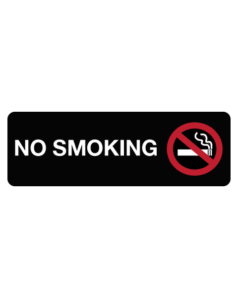 No Smoking Sign 3mm 9"x3" Aluminium Composite - BC Retail Supplies