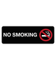 No Smoking Sign 3mm 9"x3" Aluminium Composite - BC Retail Supplies