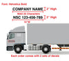 NSC Number Decal and Company Name Decal for Commercial Trucks 2"H - Set of two - BC Retail Supplies
