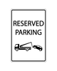 Reserved Parking Sign 3mm 12″x18″ Aluminium Composite - BC Retail Supplies