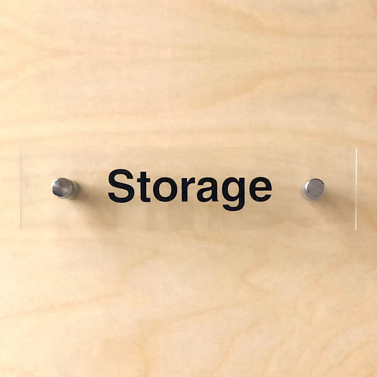 Storage Room Sign - Acrylic with Standoffs – BC Retail Supplies
