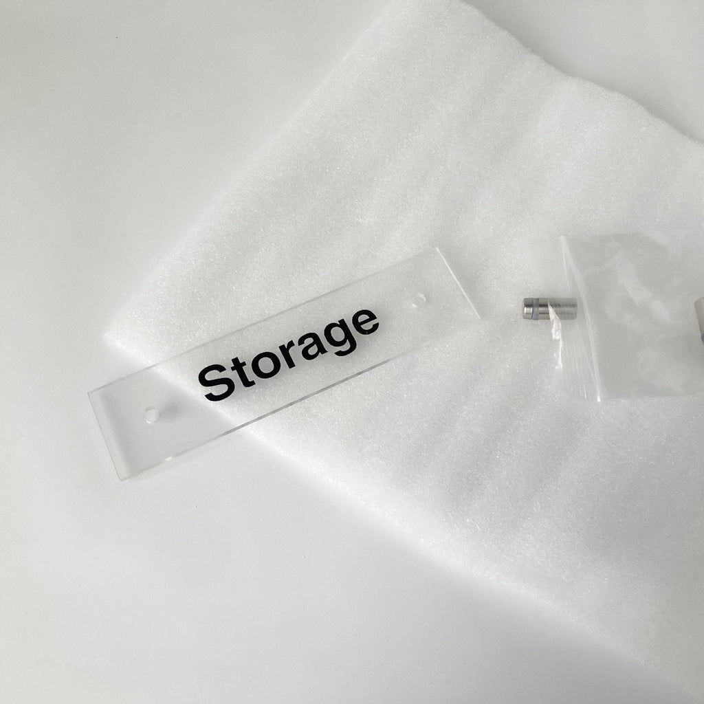 Storage Room Sign - Acrylic with Standoffs – BC Retail Supplies