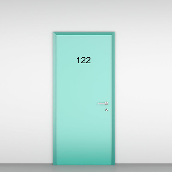 Unit and Door Number Decal - BC Retail Supplies