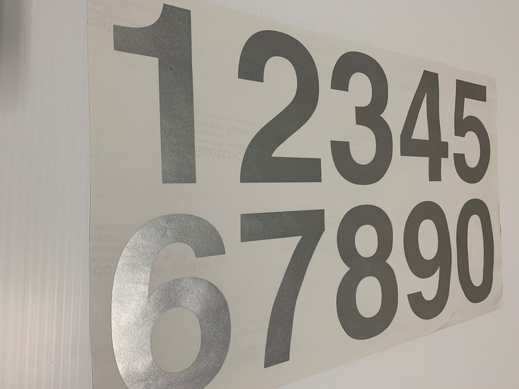 Vinyl Numbers, Number 1 Sticker - H.H.H. Incorporated Waste Decals