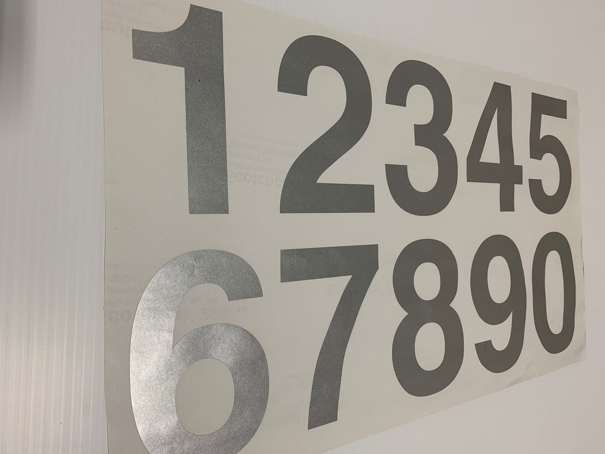 Number Stickers - Outdoor Number Vinyl Decals - Set of Numbers 0-9 – BC ...
