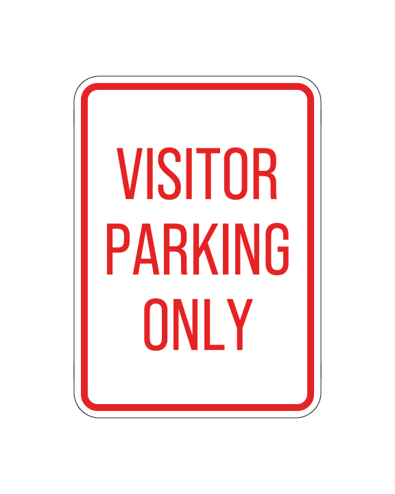 thumbnail image 2 of OFFORM DESIGN Parking Sign With Impact Post + Rear Wall – Aluminium, Silver/Blue (40x10 Cm) 2 of 5