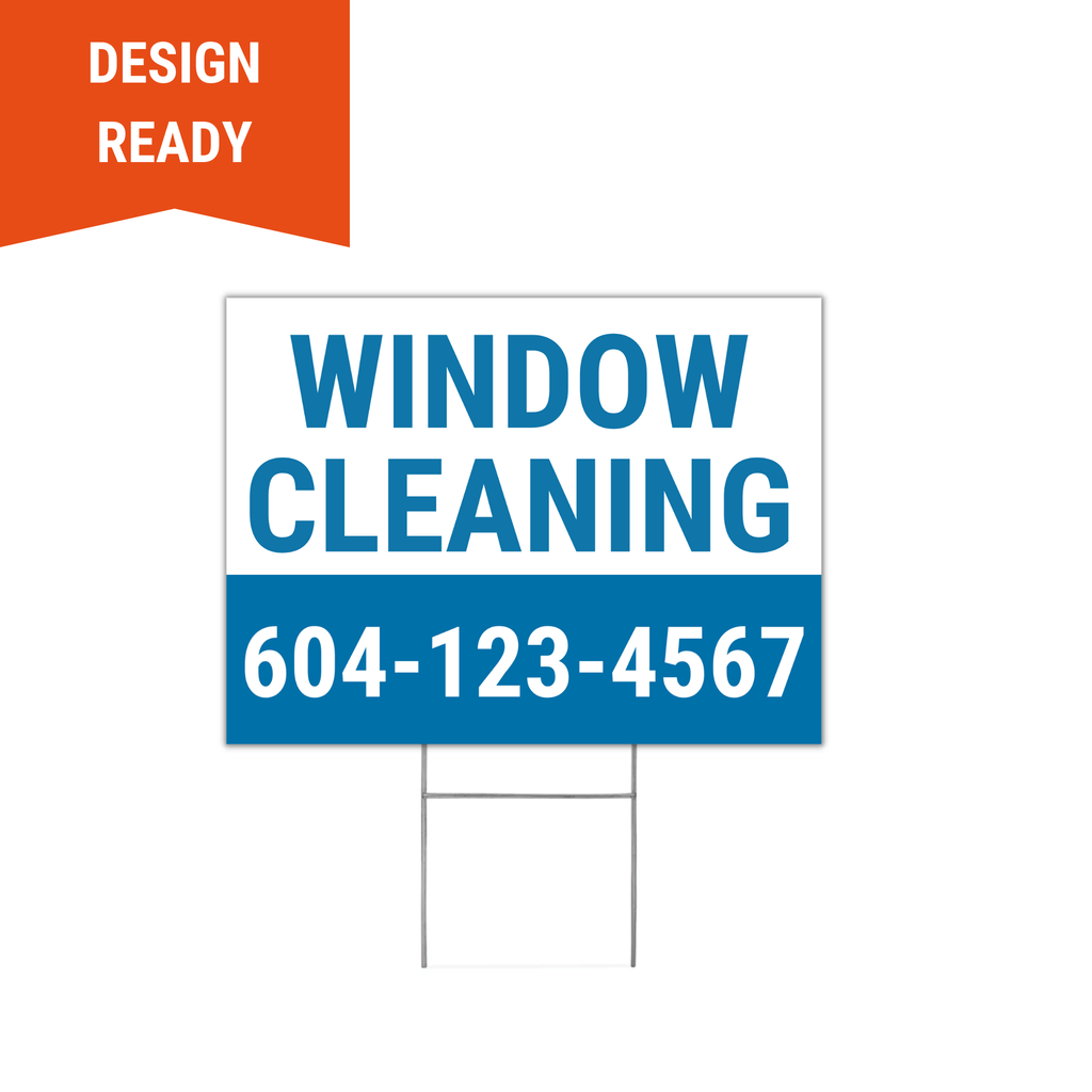 Window Cleaning Lawn Sign - BC Retail Supplies