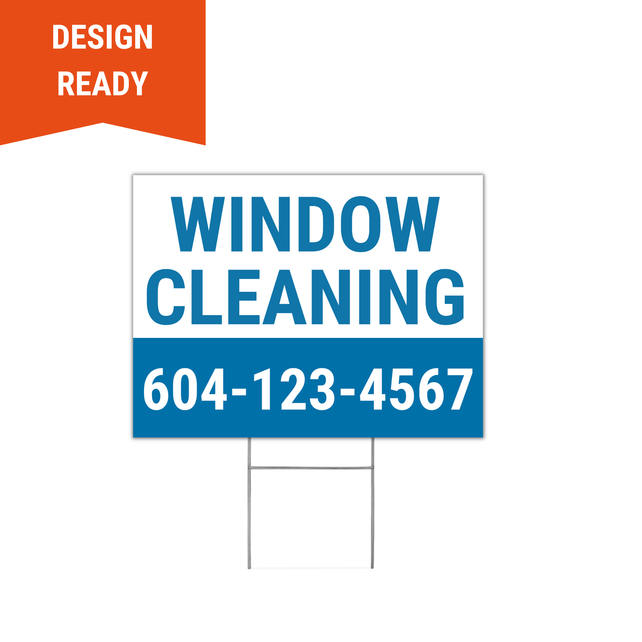 Window Washing Business Yard Sign Blue – BC Retail Supplies
